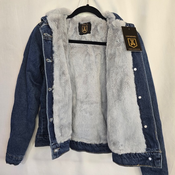 Denim Furlined Jacket - Picture 2 of 3